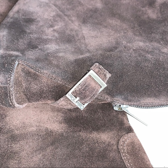 Calvin Klien Row Suede High Boot Dark Brown 9M - Picture 4 of 16